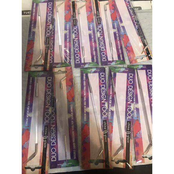 10 China Glaze Duo Design Fingernail TOOL Manicure Dotting Detailing - Picture 1 of 7